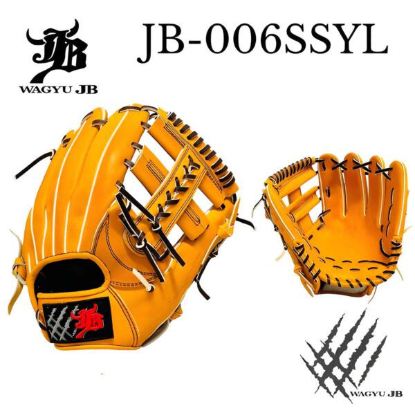 WAGYU JB 006SSYL Hard Ball Right Hand Infielder Glove NATURAL(Outlet)