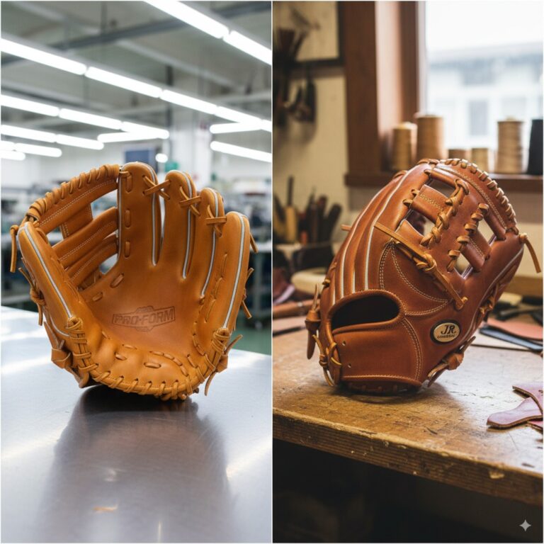 Comparison of gloves: factory vs handmade