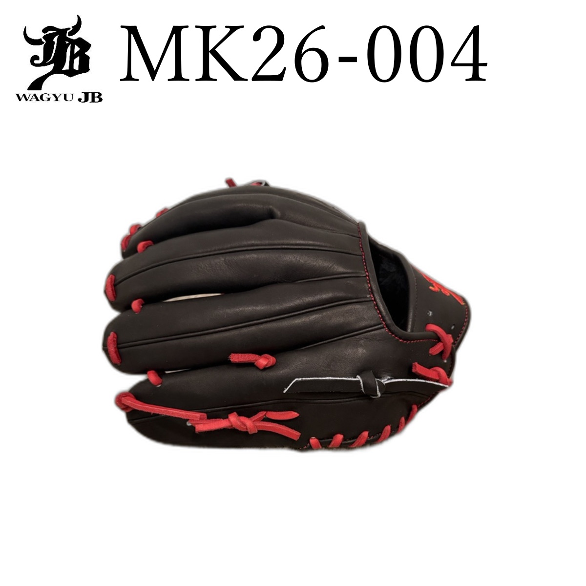 Wagyu JB Baseball Glove 11.75" - Black & Red - Image 6